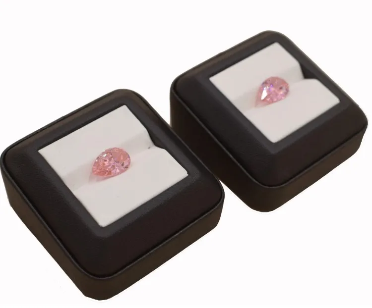 Jewelry Gems Carry Travel Display Box Show Gemstone Organizer Holder Loose Diamond Presenting Stand Tray Gem Stone Storage Case