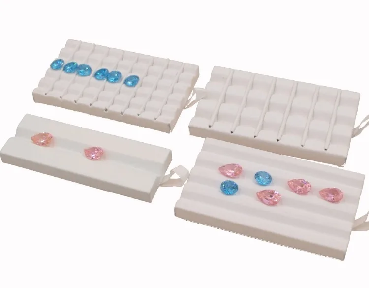 Jewelry Gems Carry Travel Display Box Show Gemstone Organizer Holder Loose Diamond Presenting Stand Tray Gem Stone Storage Case