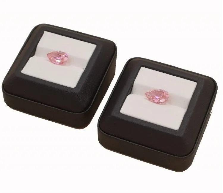 Jewelry Gems Carry Travel Display Box Show Gemstone Organizer Holder Loose Diamond Presenting Stand Tray Gem Stone Storage Case
