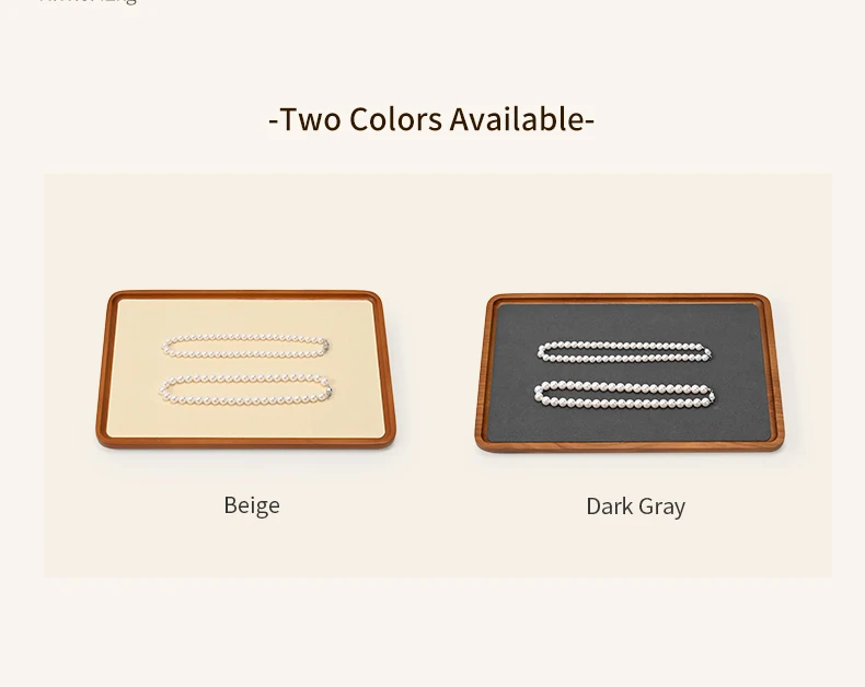 Oirlv Solid Wood Jewelry Tray for Necklace Bracelet Watch and Ring Storage Jewelry Display Case; Perfect for the Entryway Gift