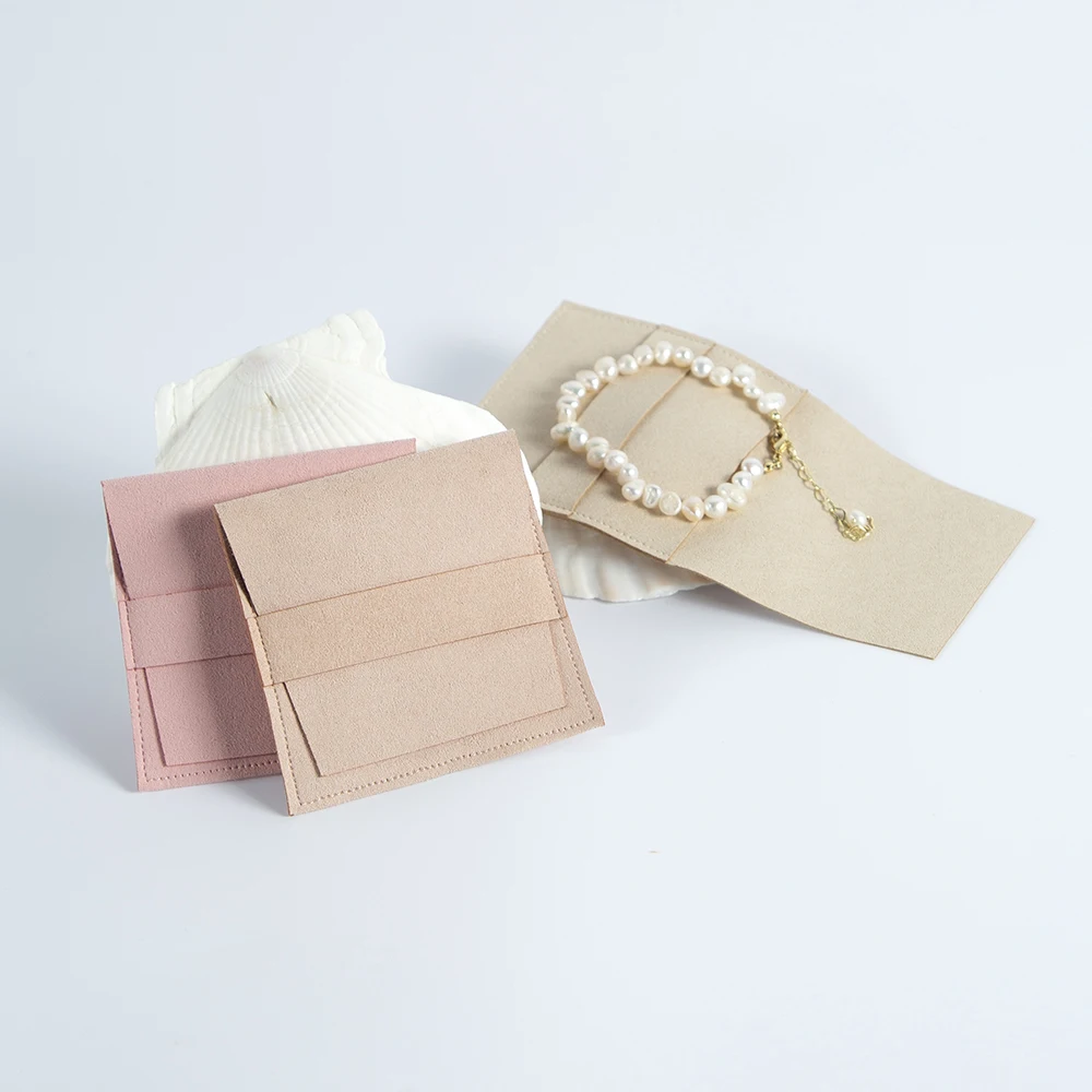 5pcs Microfiber Velvet Bag Jewelry Presents Pouches for Necklace Christmas Wedding Gift Package Envelope Bags Can Personalized