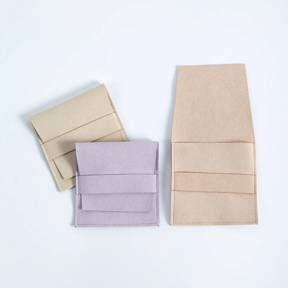 5pcs Microfiber Velvet Bag Jewelry Presents Pouches for Necklace Christmas Wedding Gift Package Envelope Bags Can Personalized
