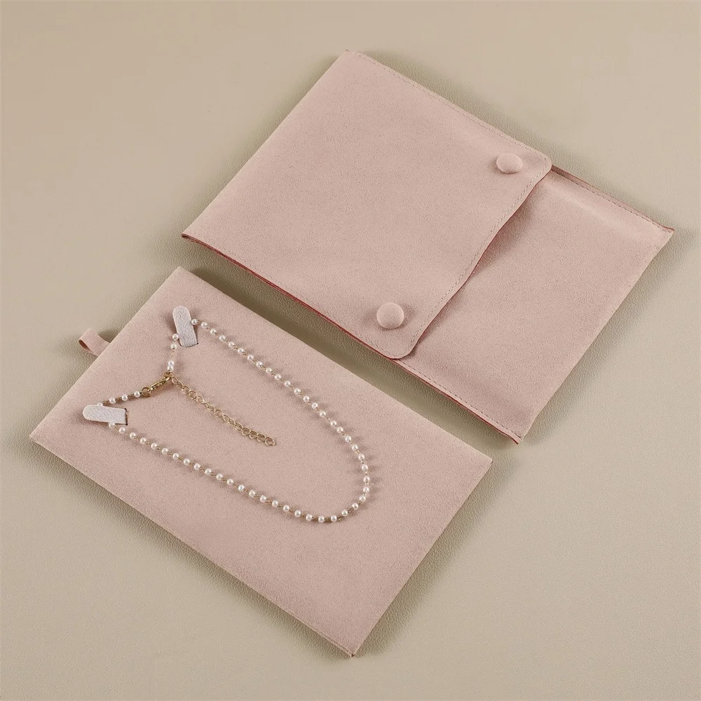 1Pcs Velvet Jewelry Organizer Pouch with Card Bracelet Pearl Necklace Storage High-end Wedding Gifts Bag Fashion Jewelry Bag