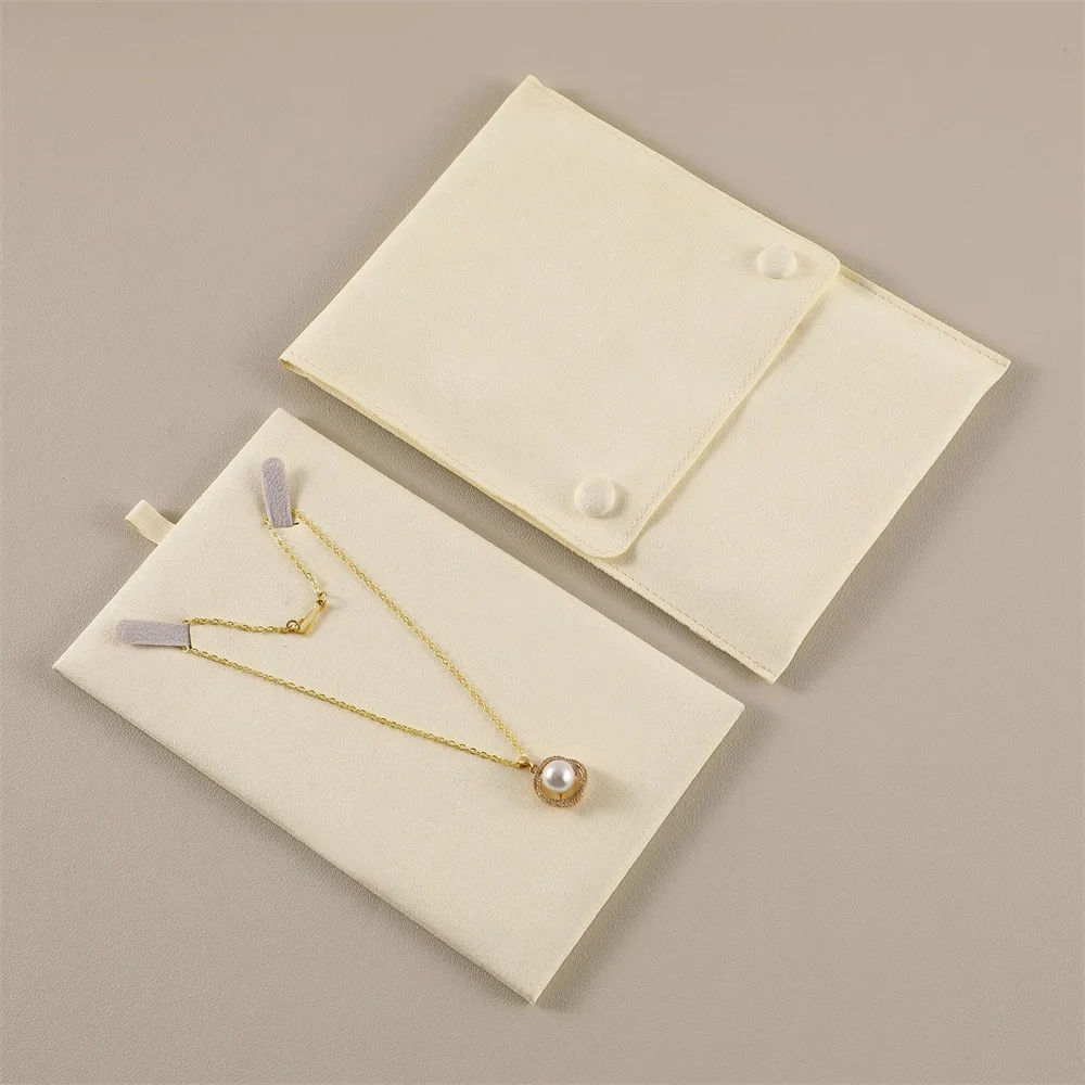 1Pcs Velvet Jewelry Organizer Pouch with Card Bracelet Pearl Necklace Storage High-end Wedding Gifts Bag Fashion Jewelry Bag