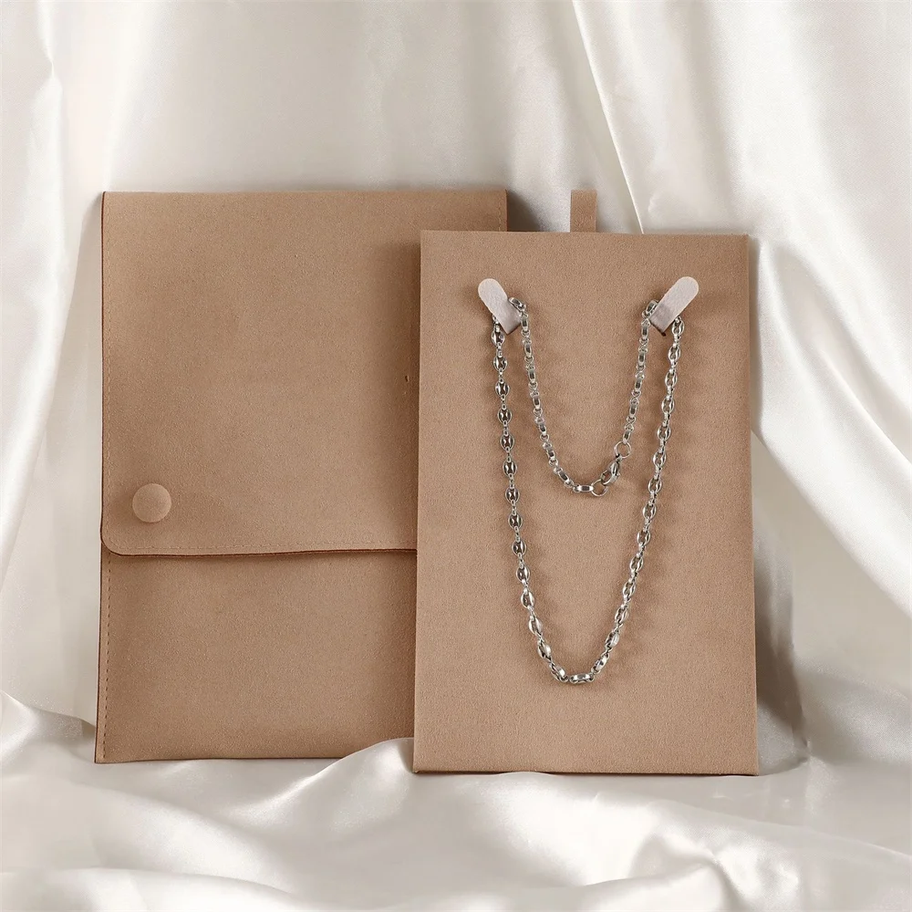 1Pcs Velvet Jewelry Organizer Pouch with Card Bracelet Pearl Necklace Storage High-end Wedding Gifts Bag Fashion Jewelry Bag