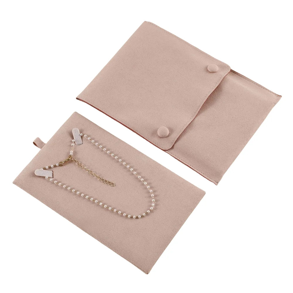 1Pcs Velvet Jewelry Organizer Pouch with Card Bracelet Pearl Necklace Storage High-end Wedding Gifts Bag Fashion Jewelry Bag