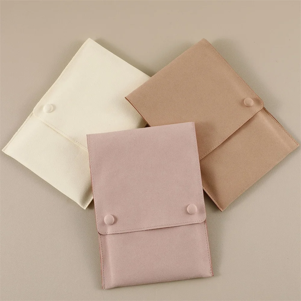 1Pcs Velvet Jewelry Organizer Pouch with Card Bracelet Pearl Necklace Storage High-end Wedding Gifts Bag Fashion Jewelry Bag
