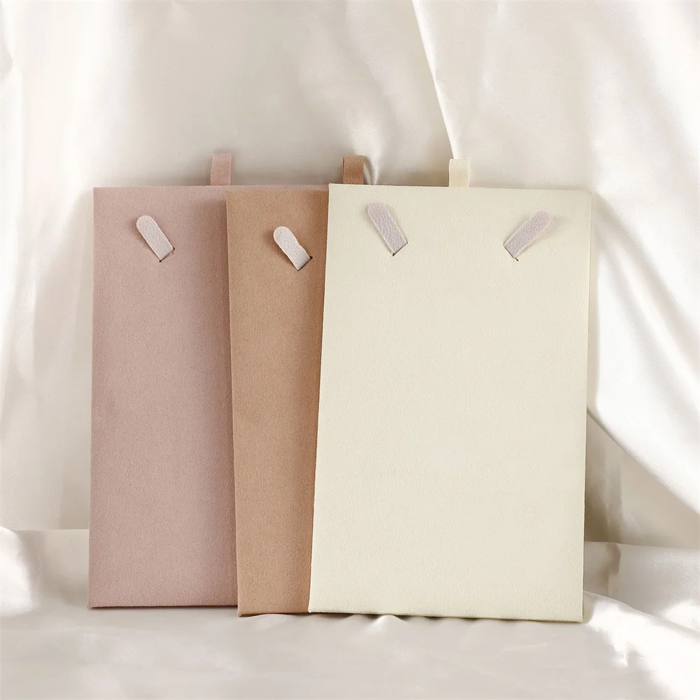 1Pcs Velvet Jewelry Organizer Pouch with Card Bracelet Pearl Necklace Storage High-end Wedding Gifts Bag Fashion Jewelry Bag