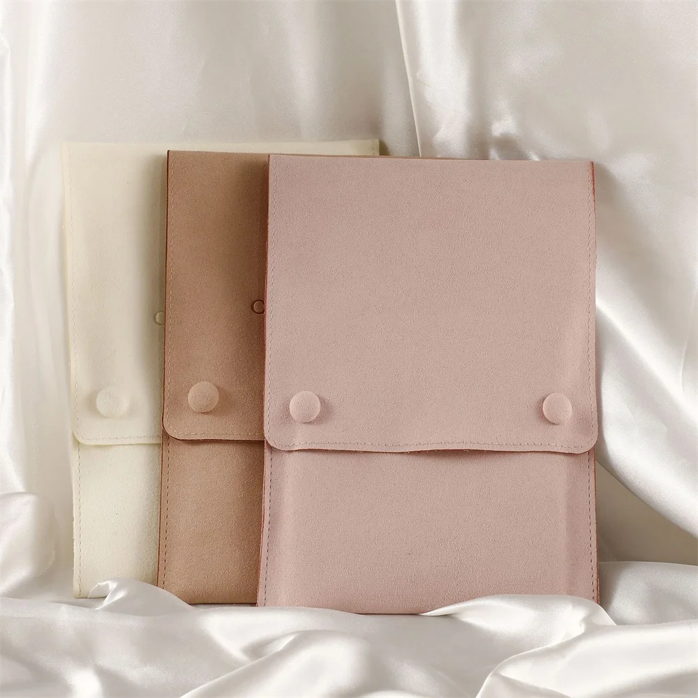 1Pcs Velvet Jewelry Organizer Pouch with Card Bracelet Pearl Necklace Storage High-end Wedding Gifts Bag Fashion Jewelry Bag