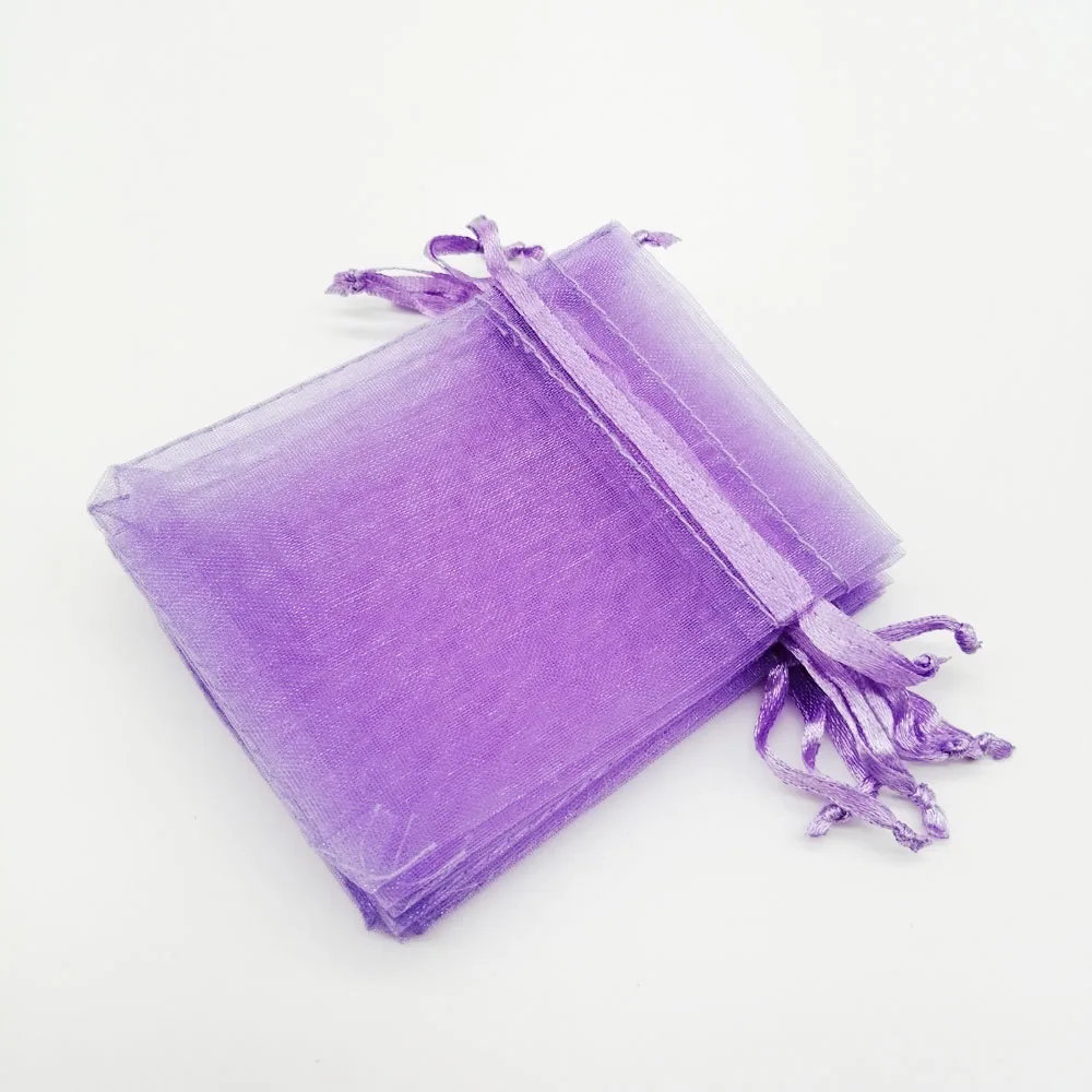 100pcs/lot 5x7/7x9/10x15cm Organza Jewelry Bags Pouch Organza Drawstring Bag Jewelry Packaging For Jewelry Pouches Jewellery Bag