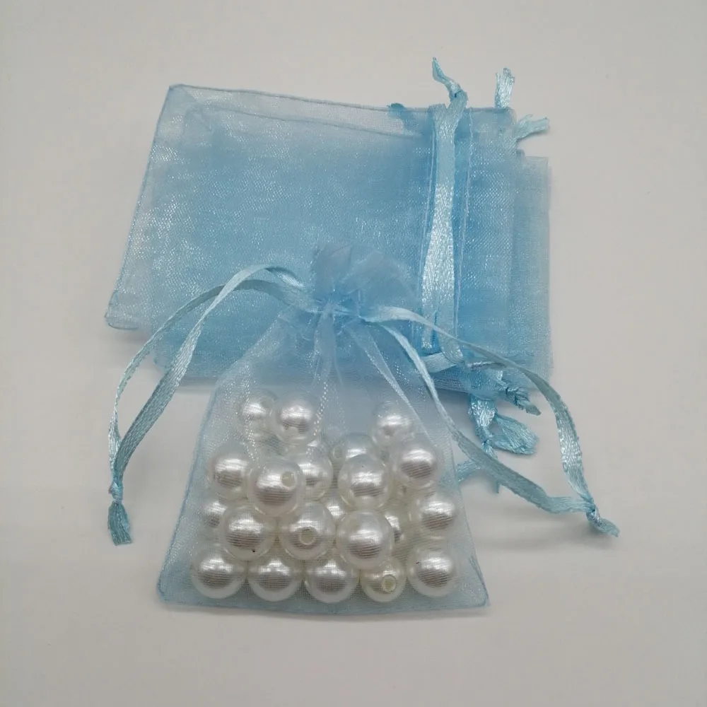 100pcs/lot 5x7/7x9/10x15cm Organza Jewelry Bags Pouch Organza Drawstring Bag Jewelry Packaging For Jewelry Pouches Jewellery Bag