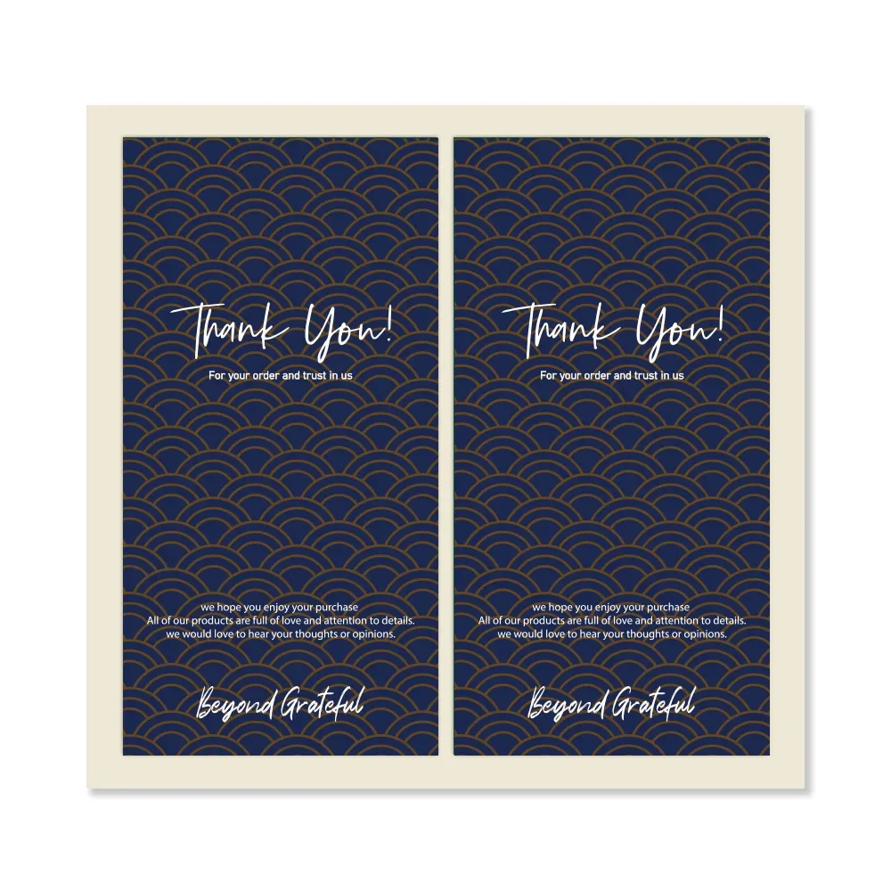 50PCS 5x10cm Thank You Stickers For Business Label Gifts Box Package Handmade Merchandise Decoration Greeting Paster Wholesale