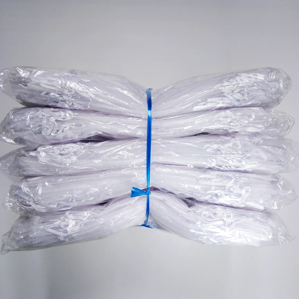 100pcs Organza Pouches 15x20 17x23 20x30cm 25x35 Drawable Organza Bags Jewelry Packaging Bags Wedding Gift Bag Party Favor Bag