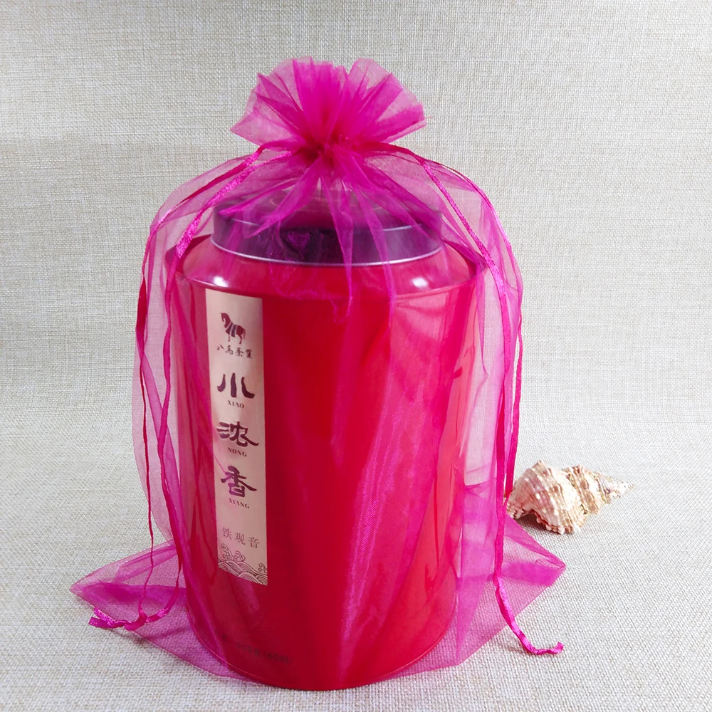 100pcs Organza Pouches 15x20 17x23 20x30cm 25x35 Drawable Organza Bags Jewelry Packaging Bags Wedding Gift Bag Party Favor Bag