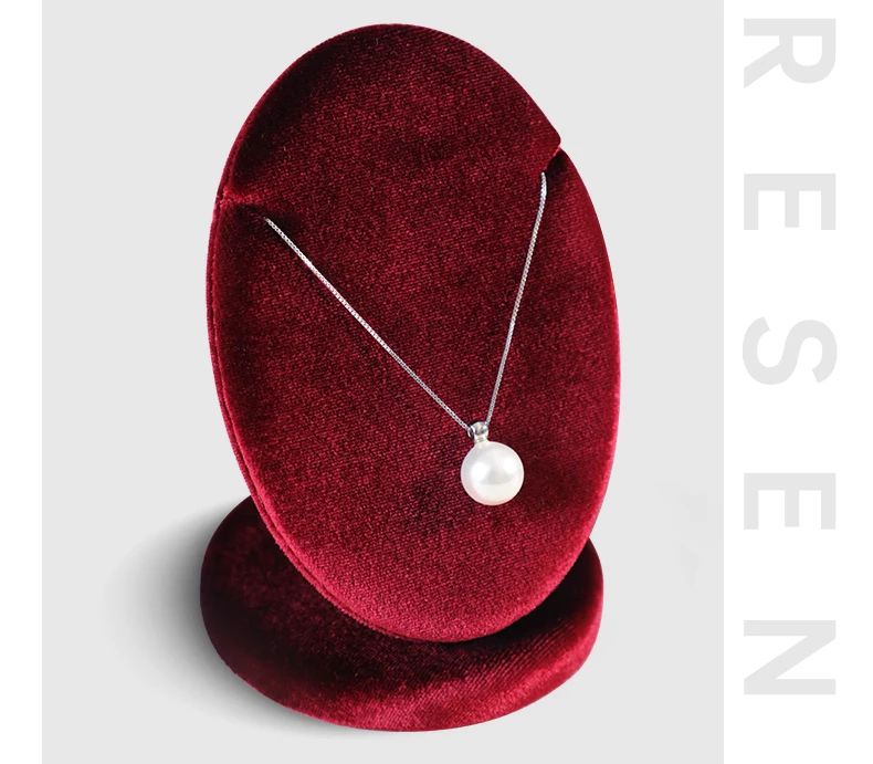 Yinbeini Velvet Necklace Display Stand Pendant Necklace Storage Holder Jewelry Shop Retail Countertop Organizer Rack TB029