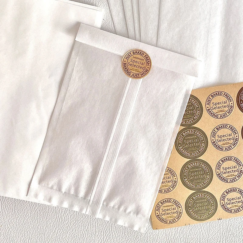 10pcs White Cotton Paper Bags 10.5*17cm Eco-Friendly Semi-Transparent Photo Jewelry Packaging Pouches with Wire Gift Wrapping
