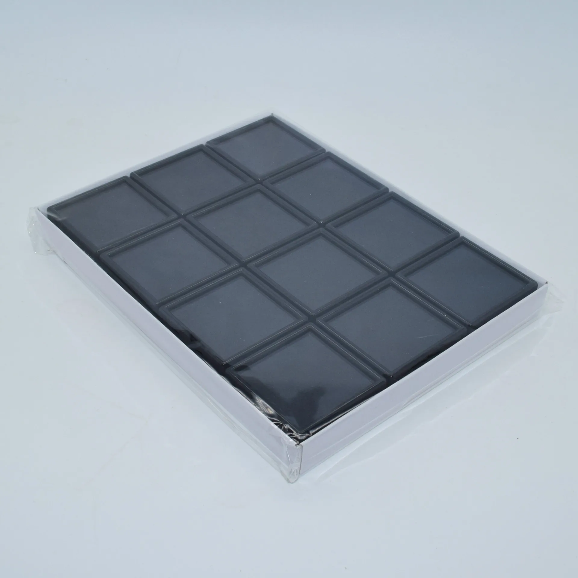 Wholesale Gemstones Collection Box Loose Diamond Jewelry Display Case Holder Gem Show Storage Container Box Plastic White Black