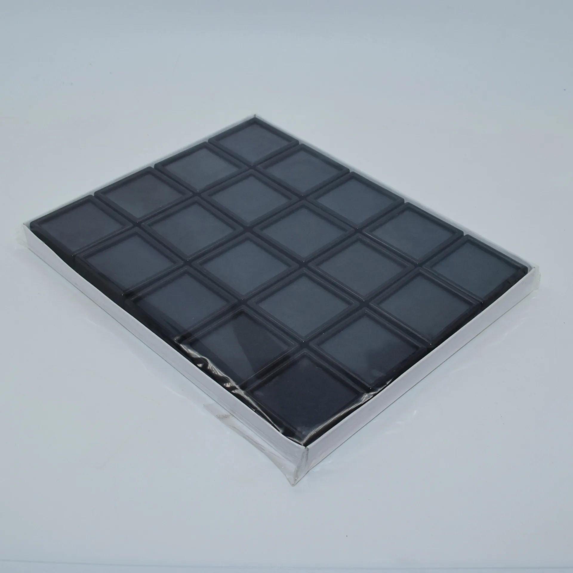 Wholesale Gemstones Collection Box Loose Diamond Jewelry Display Case Holder Gem Show Storage Container Box Plastic White Black