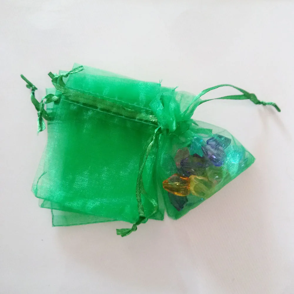 50pcs 17x23 20x30 Jewelry Packaging Drawable Organza Bag Jewelry Pouches Wedding Party Decoration Gift Bags Jewelry Packing Bags