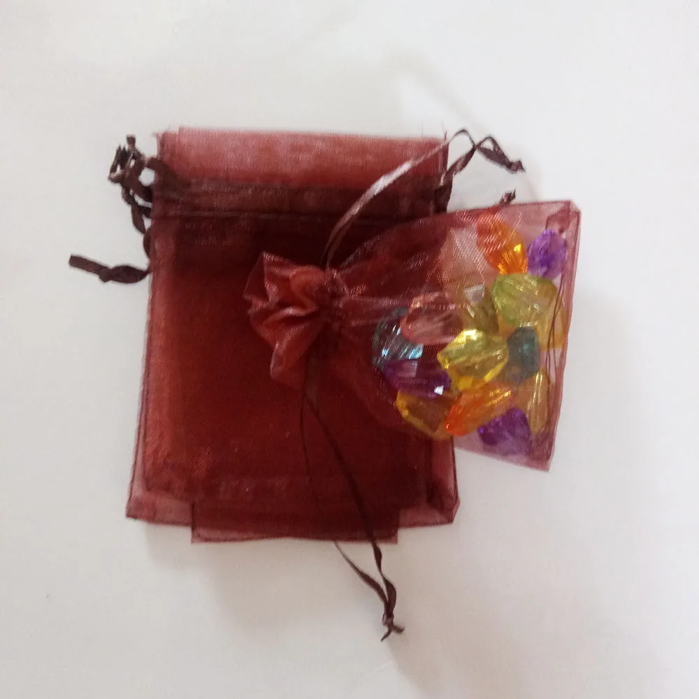 50pcs 17x23 20x30 Jewelry Packaging Drawable Organza Bag Jewelry Pouches Wedding Party Decoration Gift Bags Jewelry Packing Bags