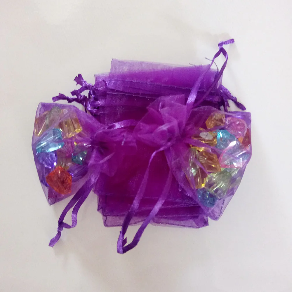 50pcs 17x23 20x30 Jewelry Packaging Drawable Organza Bag Jewelry Pouches Wedding Party Decoration Gift Bags Jewelry Packing Bags