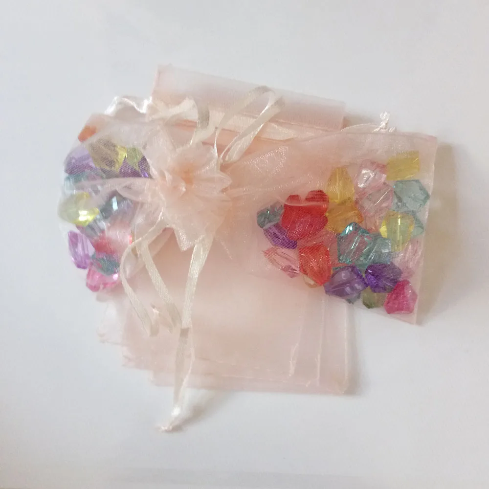 50pcs 17x23 20x30 Jewelry Packaging Drawable Organza Bag Jewelry Pouches Wedding Party Decoration Gift Bags Jewelry Packing Bags