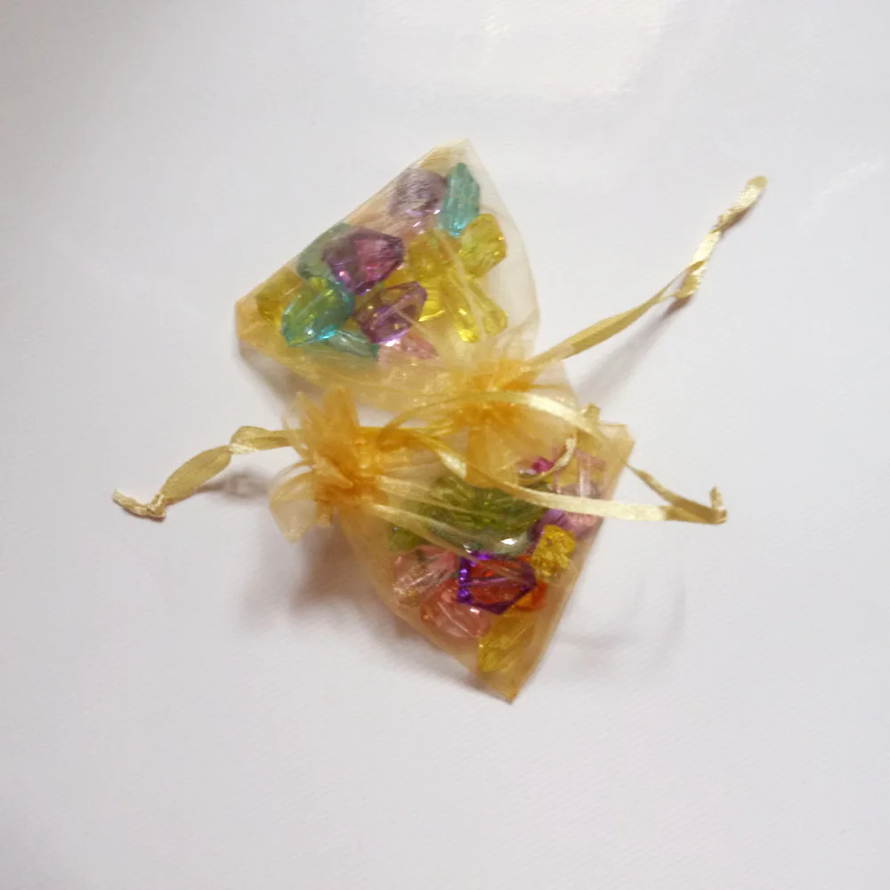 50pcs 17x23 20x30 Jewelry Packaging Drawable Organza Bag Jewelry Pouches Wedding Party Decoration Gift Bags Jewelry Packing Bags