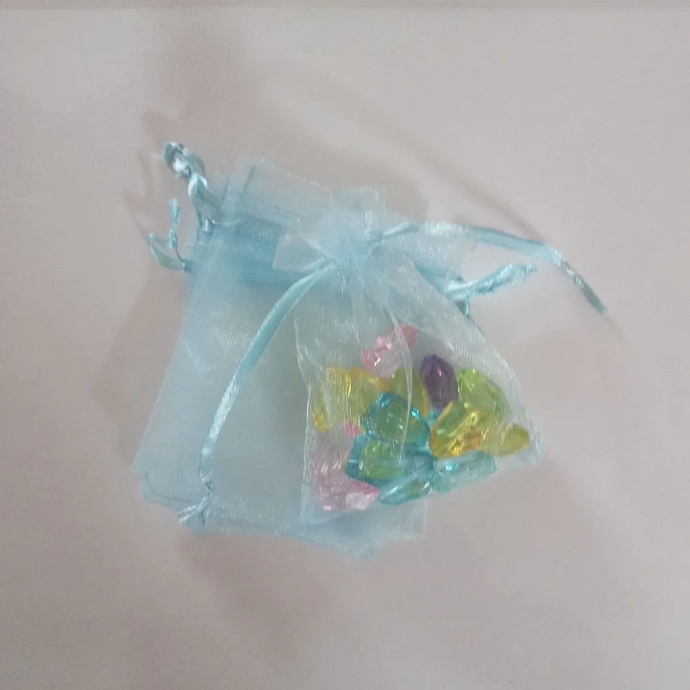 50pcs 17x23 20x30 Jewelry Packaging Drawable Organza Bag Jewelry Pouches Wedding Party Decoration Gift Bags Jewelry Packing Bags