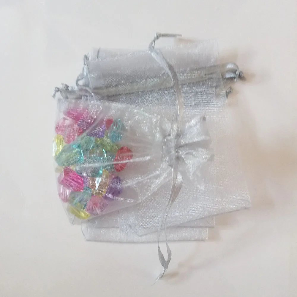 50pcs 17x23 20x30 Jewelry Packaging Drawable Organza Bag Jewelry Pouches Wedding Party Decoration Gift Bags Jewelry Packing Bags