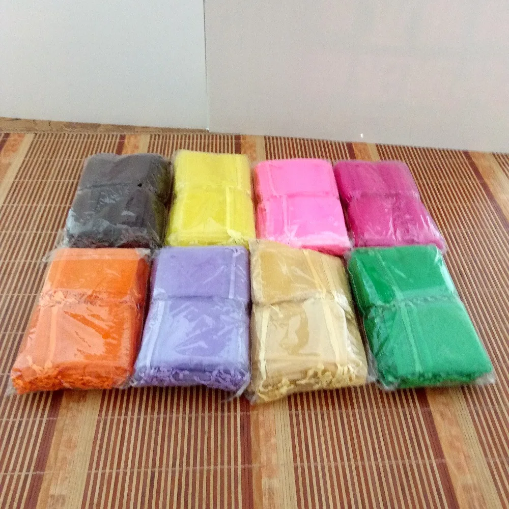 50pcs 17x23 20x30 Jewelry Packaging Drawable Organza Bag Jewelry Pouches Wedding Party Decoration Gift Bags Jewelry Packing Bags