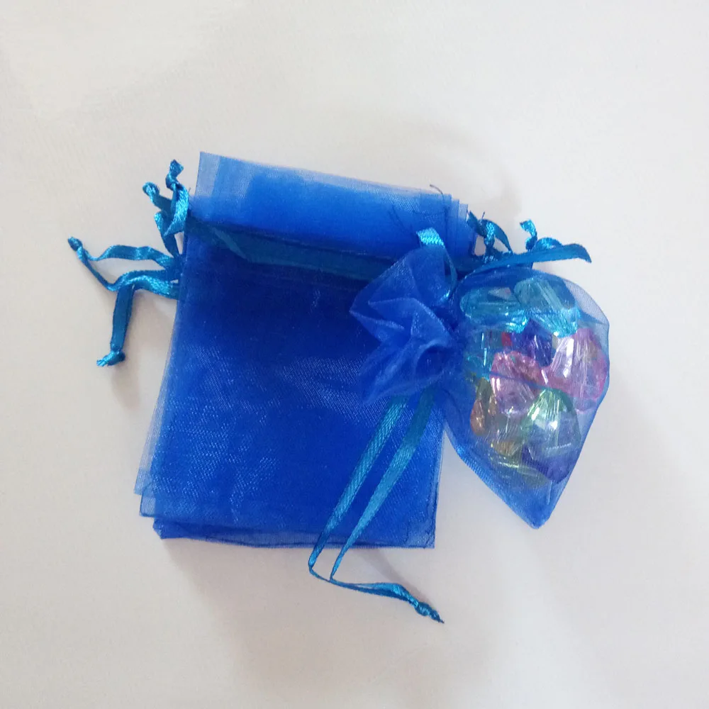 50pcs 17x23 20x30 Jewelry Packaging Drawable Organza Bag Jewelry Pouches Wedding Party Decoration Gift Bags Jewelry Packing Bags