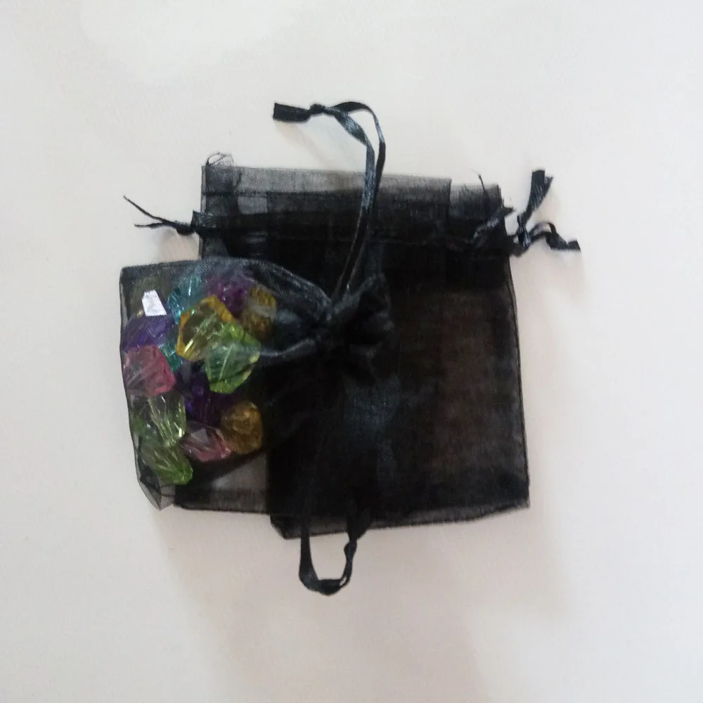 50pcs 17x23 20x30 Jewelry Packaging Drawable Organza Bag Jewelry Pouches Wedding Party Decoration Gift Bags Jewelry Packing Bags