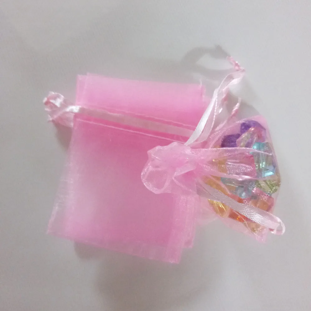 50pcs 17x23 20x30 Jewelry Packaging Drawable Organza Bag Jewelry Pouches Wedding Party Decoration Gift Bags Jewelry Packing Bags