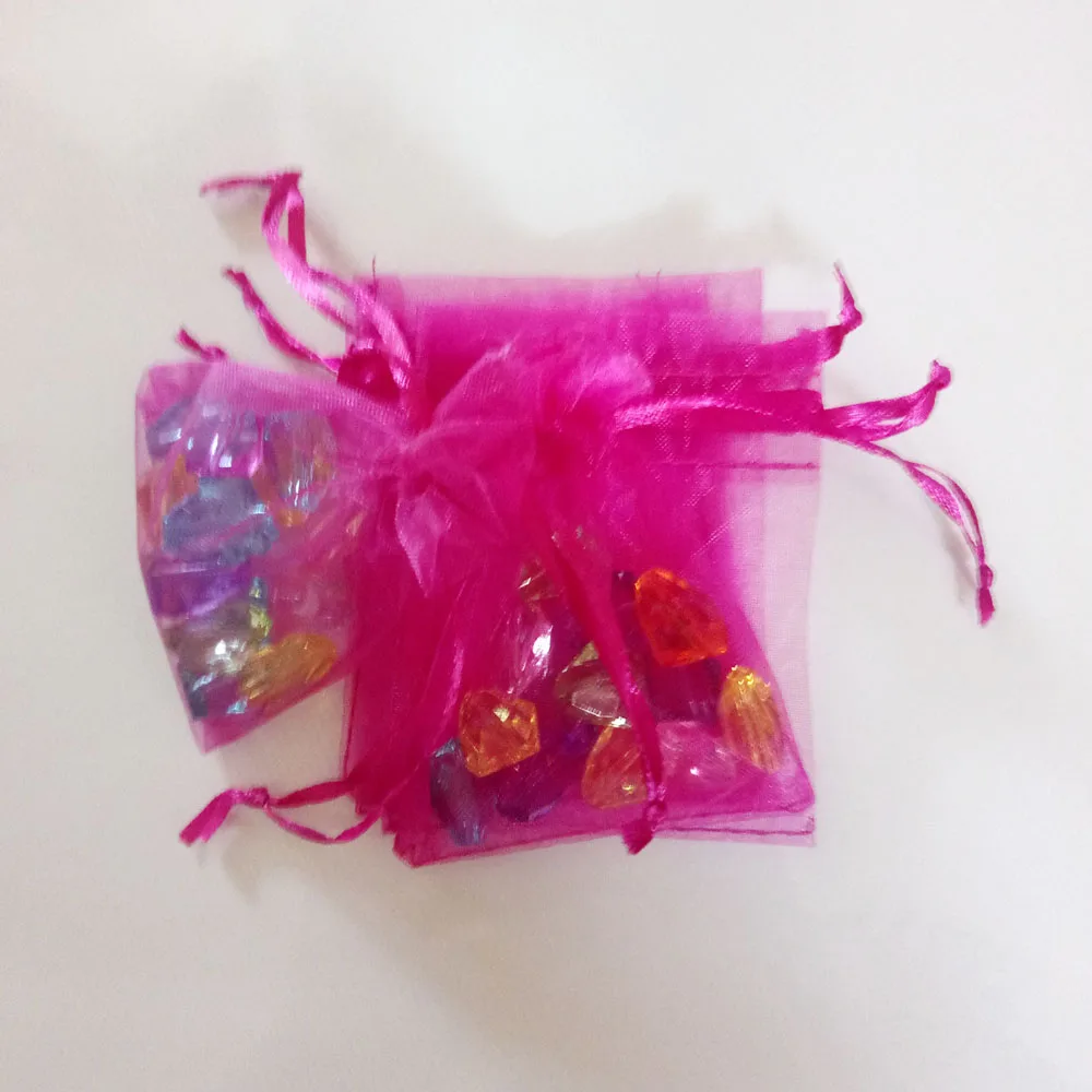 50pcs 17x23 20x30 Jewelry Packaging Drawable Organza Bag Jewelry Pouches Wedding Party Decoration Gift Bags Jewelry Packing Bags