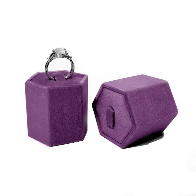 Noble Velvet Cloth Jewelry Display Stand Deep Purple Necklace Ring Jewelry Counter High End Display Props Storage Of Jewelry
