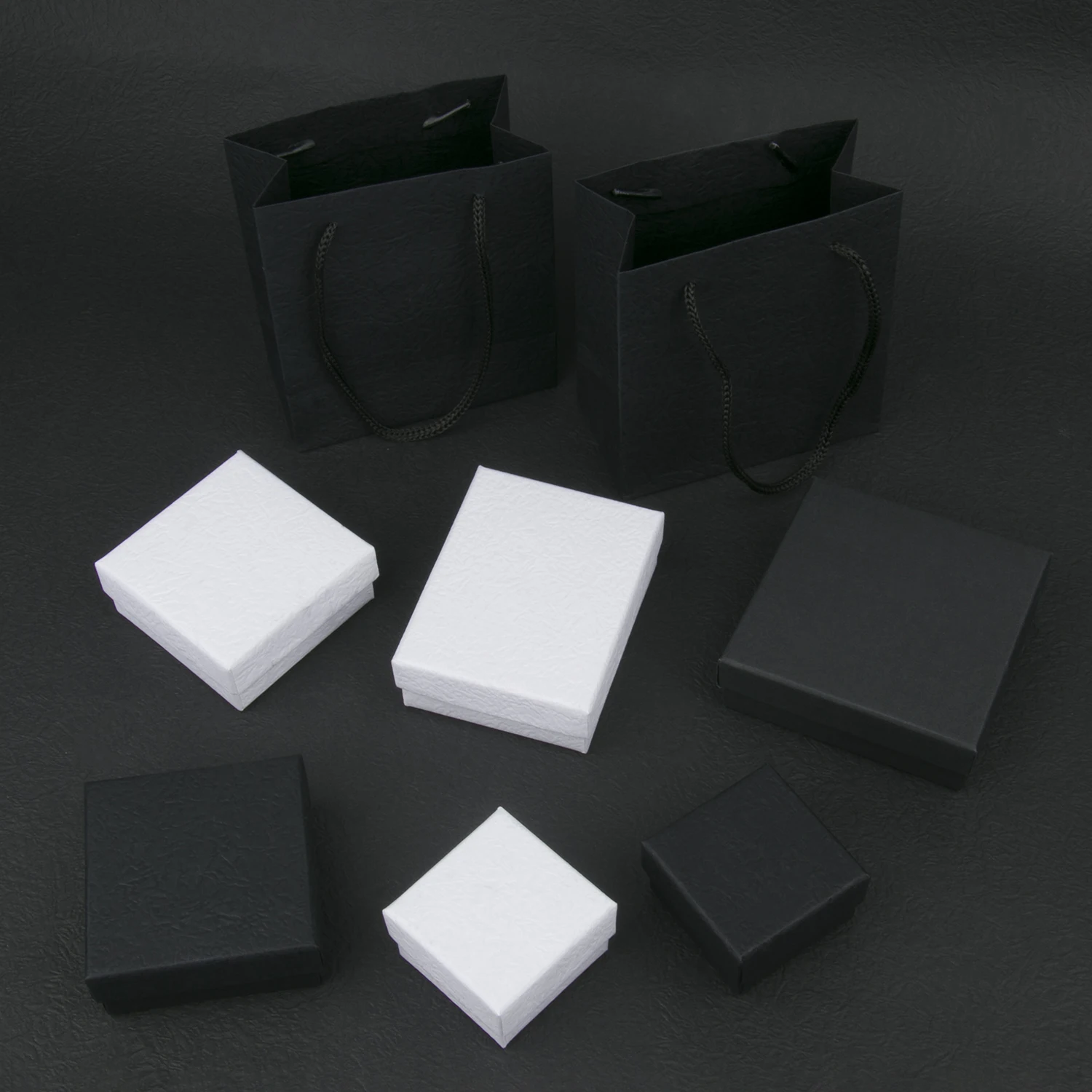 1Pcs Paper Jewelry Box Black Starry Sky Cardboard Boxes For Ring Necklace Earring Pendant Jewelry Display Packaging Box