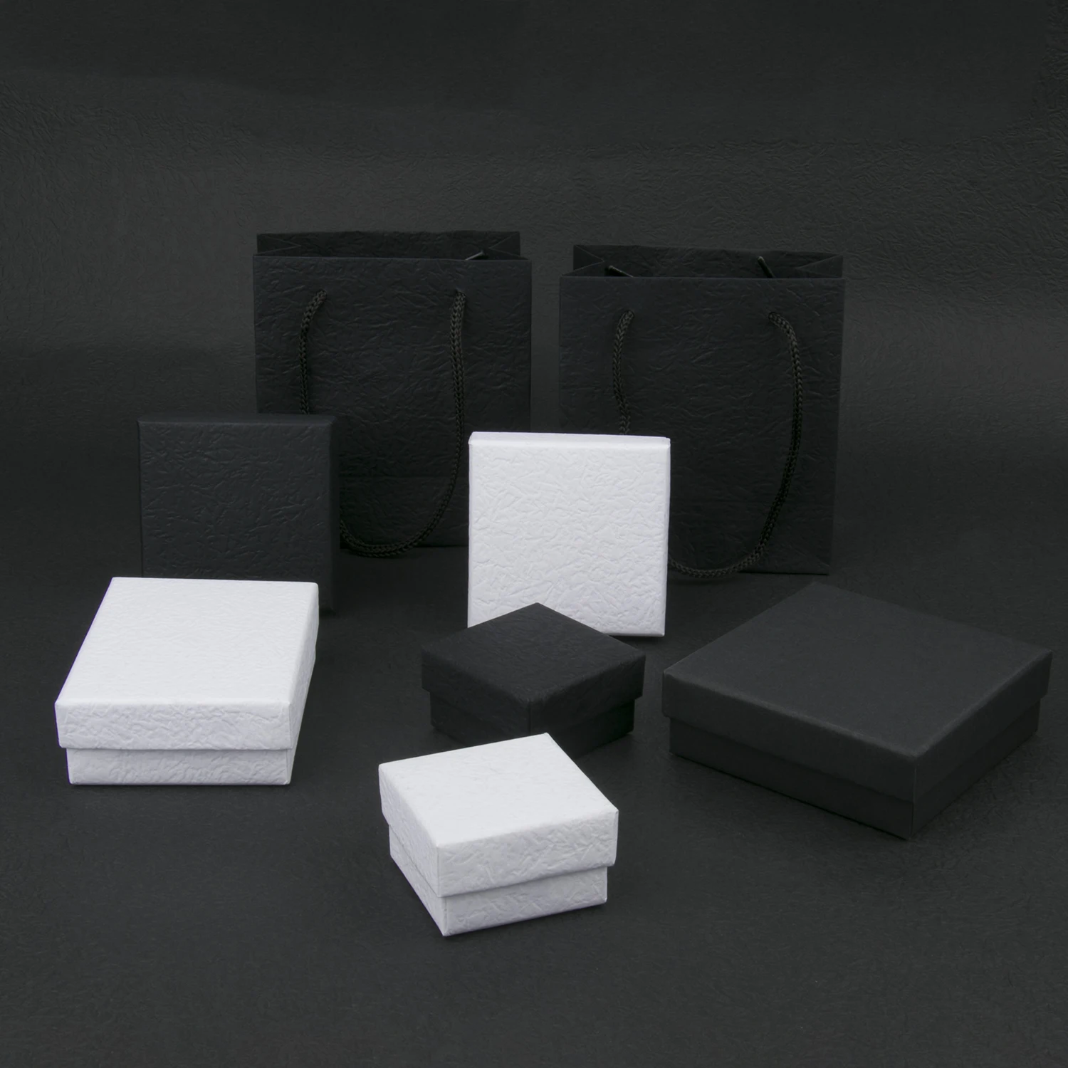 1Pcs Paper Jewelry Box Black Starry Sky Cardboard Boxes For Ring Necklace Earring Pendant Jewelry Display Packaging Box