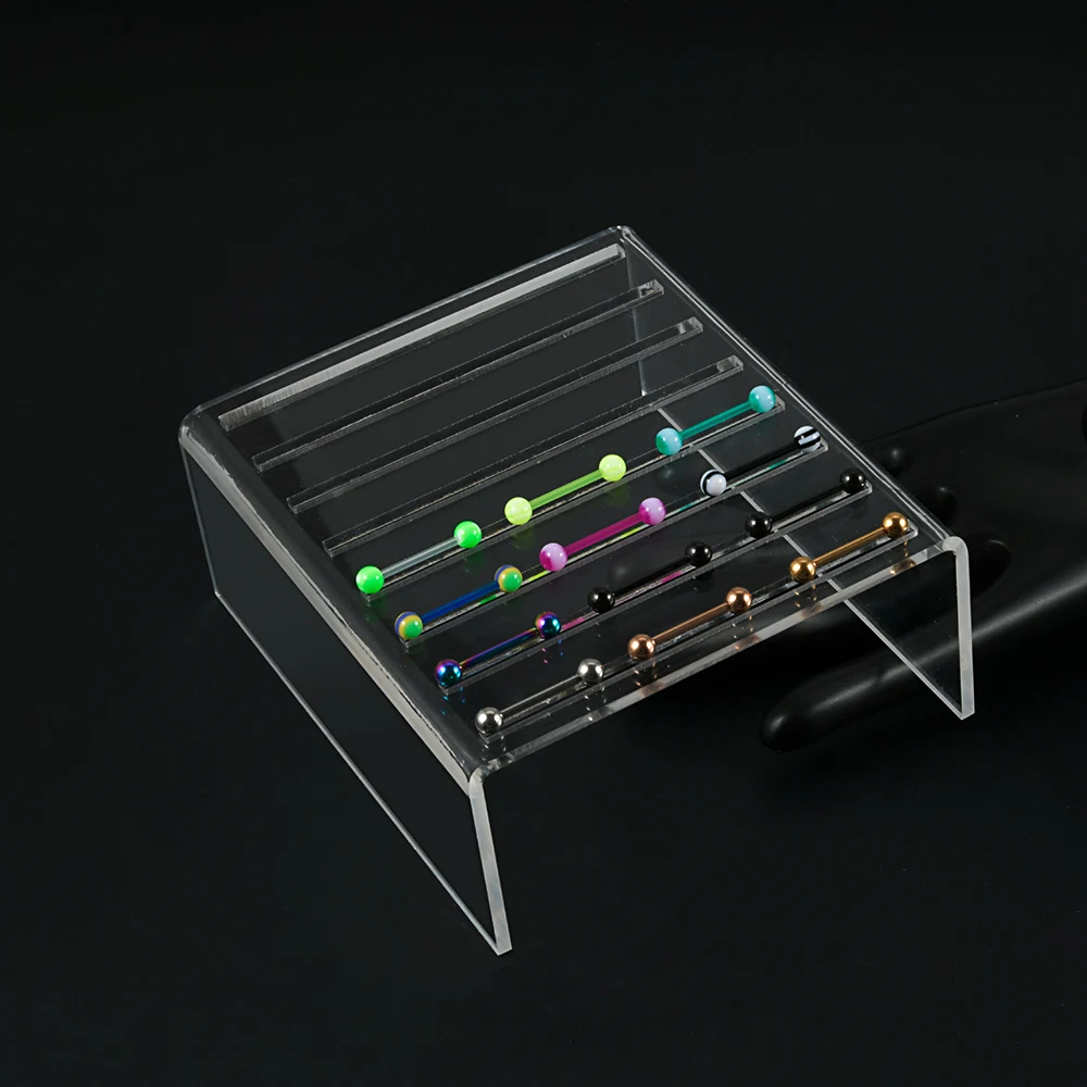 Multi-Function Holder Display Acrylic Stand Seller Piercing Jewelry Display Organizer Shelf Multi Earring Storage Rack