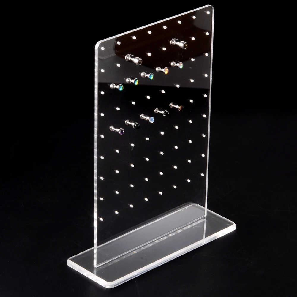 Multi-Function Holder Display Acrylic Stand Seller Piercing Jewelry Display Organizer Shelf Multi Earring Storage Rack