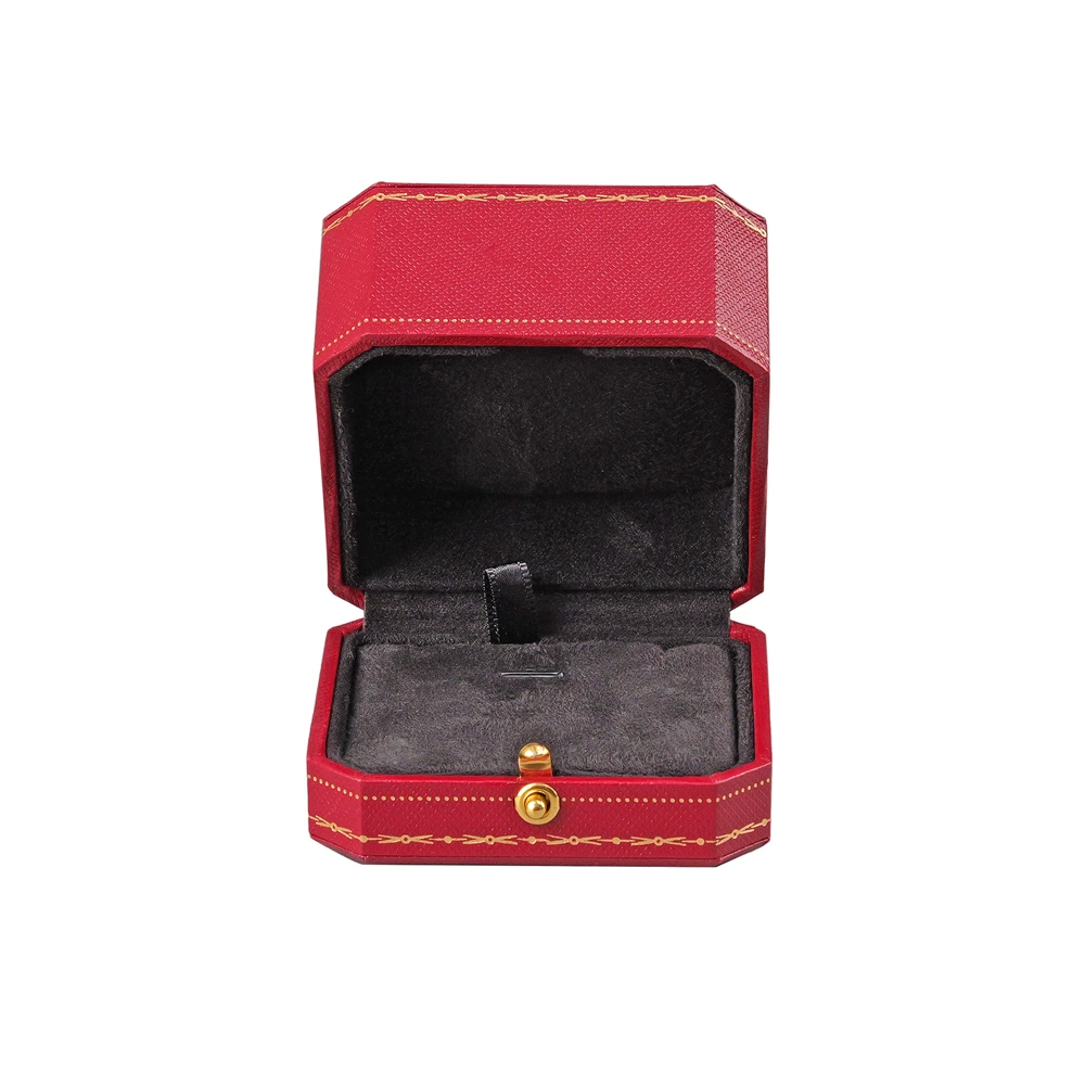 Free Custom Logo European Jewelry Box Proposal Ring/Necklace/Bracelet Organizer,Luxury Velvet-Lined Storage Case for Engagement
