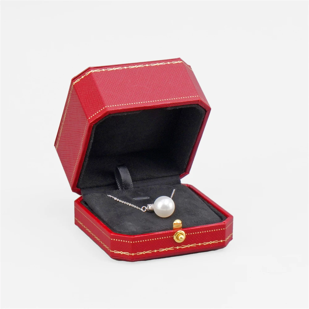 Free Custom Logo European Jewelry Box Proposal Ring/Necklace/Bracelet Organizer,Luxury Velvet-Lined Storage Case for Engagement