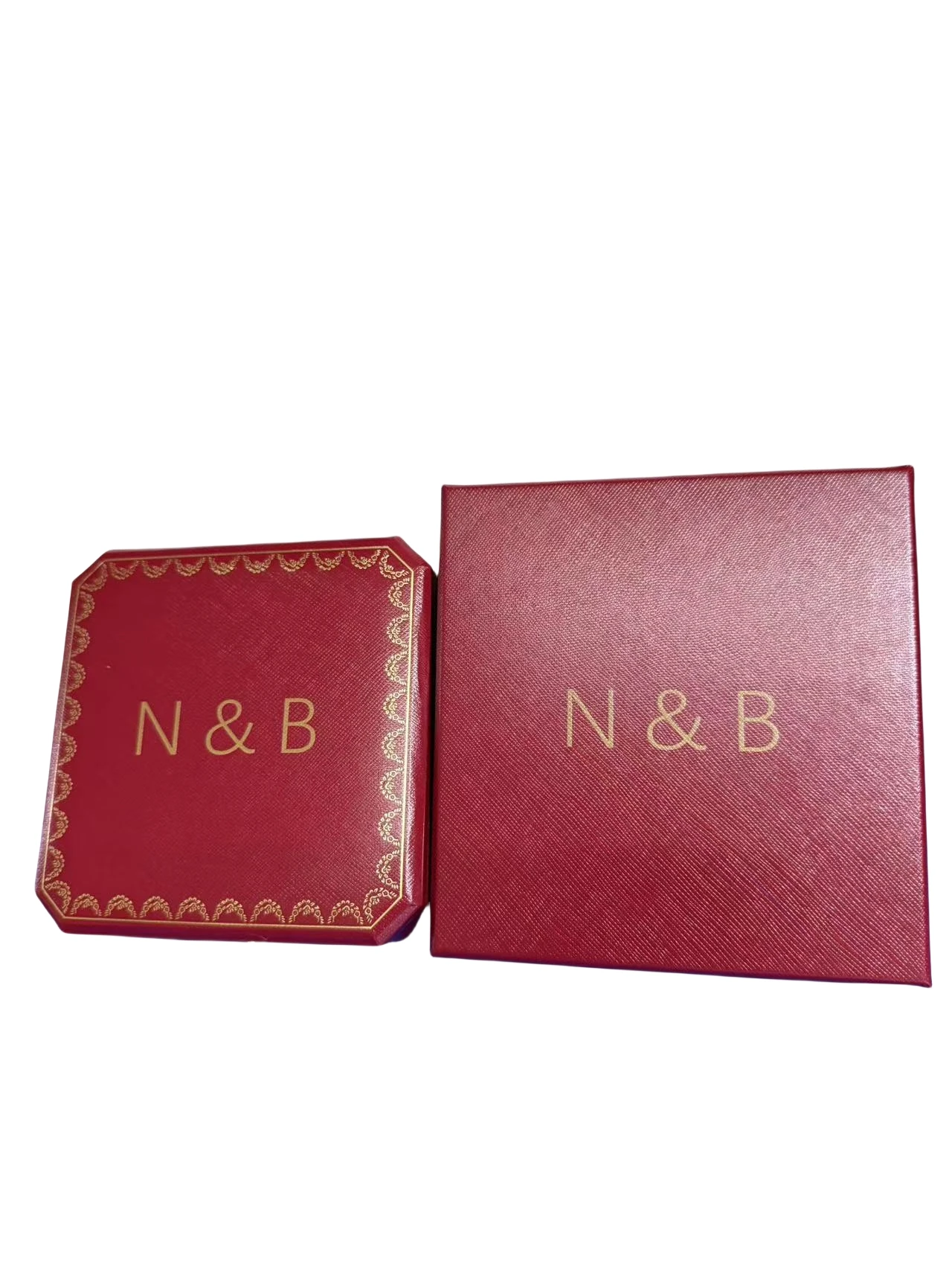 Free Custom Logo European Jewelry Box Proposal Ring/Necklace/Bracelet Organizer,Luxury Velvet-Lined Storage Case for Engagement