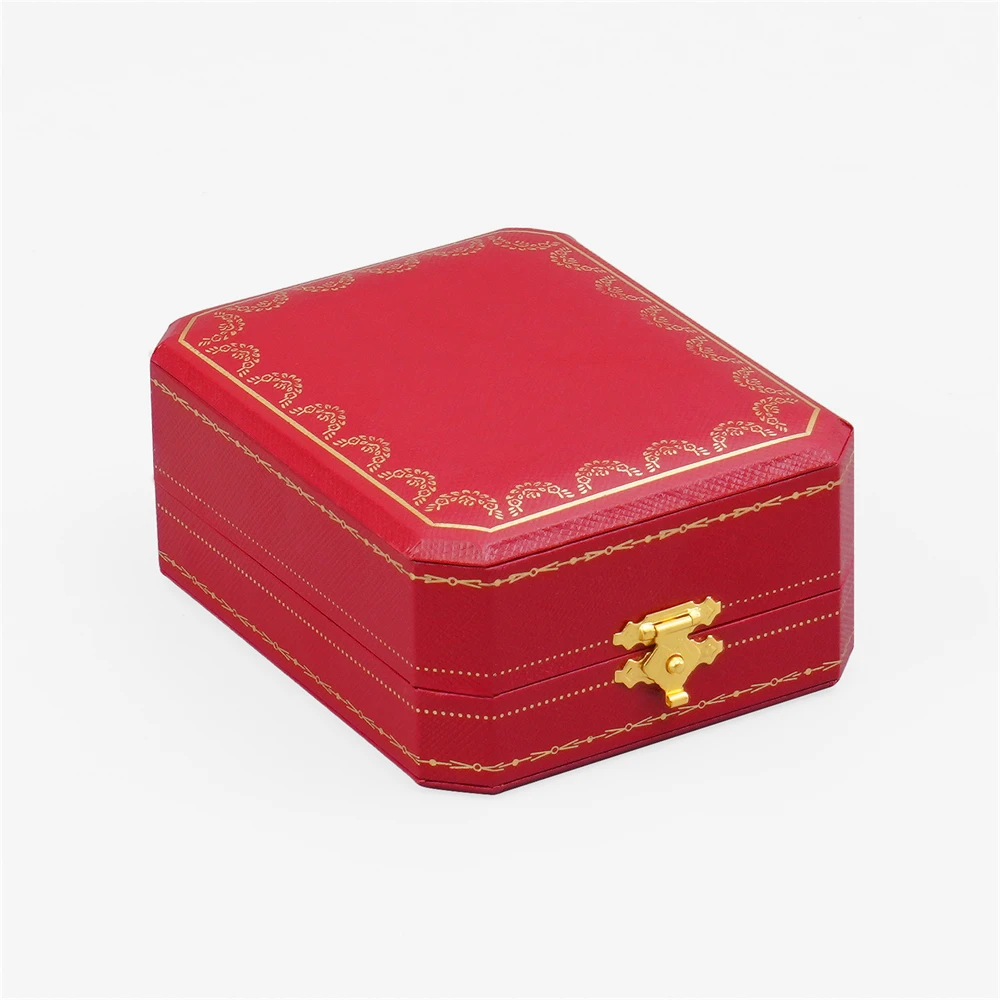 Free Custom Logo European Jewelry Box Proposal Ring/Necklace/Bracelet Organizer,Luxury Velvet-Lined Storage Case for Engagement