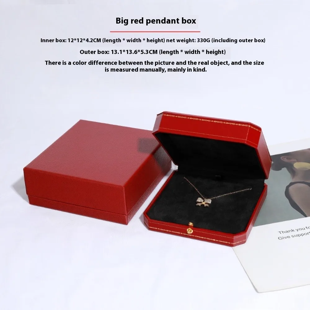 Free Custom Logo European Jewelry Box Proposal Ring/Necklace/Bracelet Organizer,Luxury Velvet-Lined Storage Case for Engagement