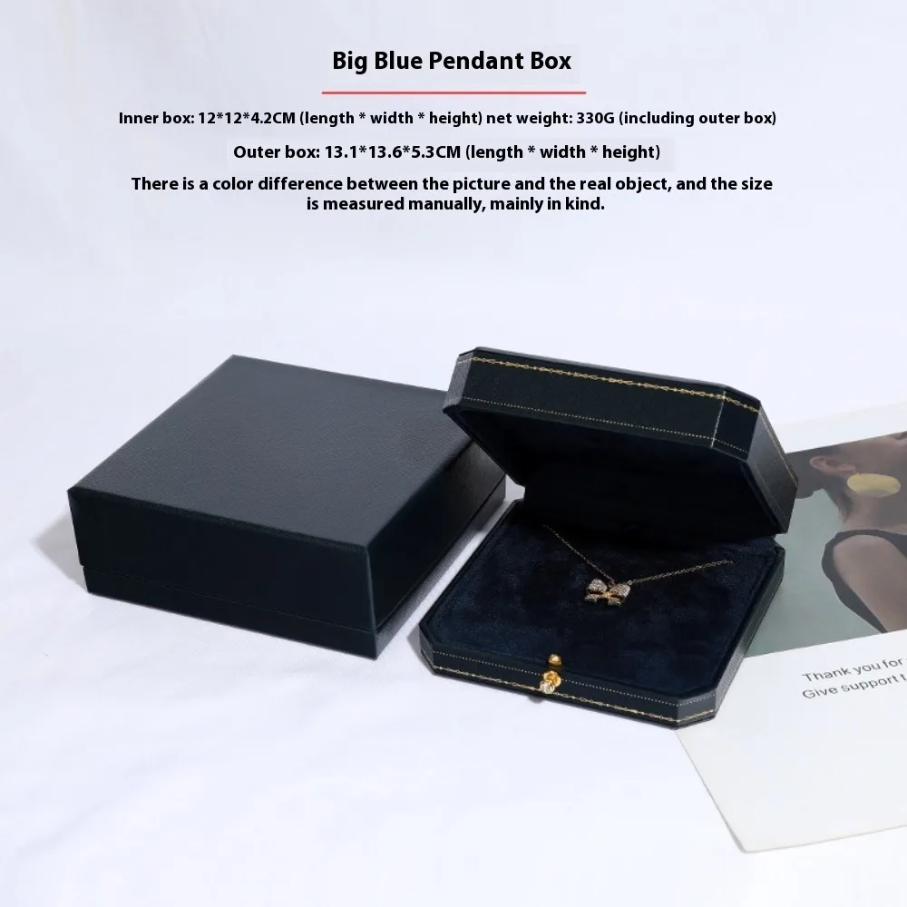 Free Custom Logo European Jewelry Box Proposal Ring/Necklace/Bracelet Organizer,Luxury Velvet-Lined Storage Case for Engagement