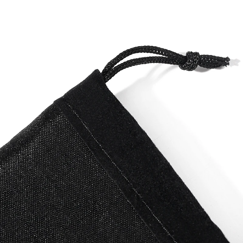 100PCS /Lot Black Velvet Jewellry Bag Christmas Gift Bags Various Sizes Packaging Display Wedding 9x12 10x15 10x20cm