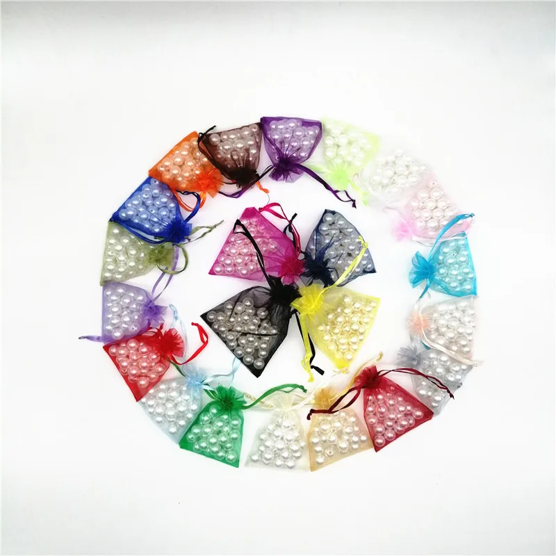 100pcs 9x12 10x15 13x18 15x20cm Organza Bags Jewelry Pouches Jewelry Packaging Bag Jewellery Bag Packaging For Jewelry Bags