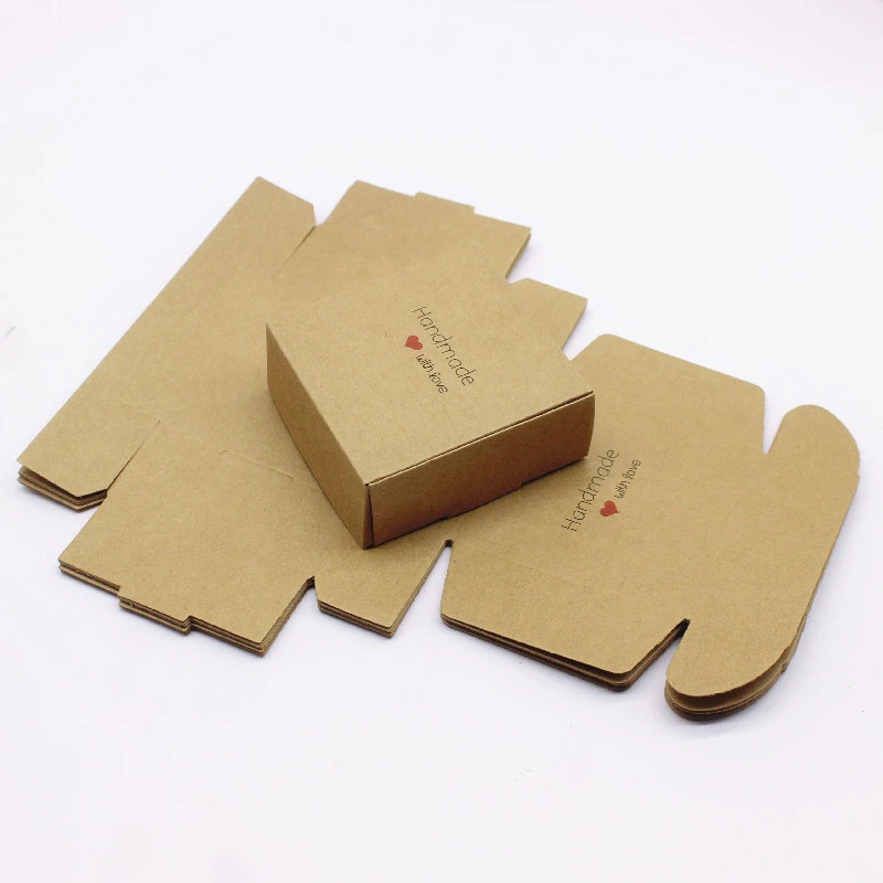 10Pcs Paper Gifts Package Box 7.5x7.5x3cm White DIY Christmas Window Candy Wedding Favors Jewelry Party Suppiles Wrapping Box