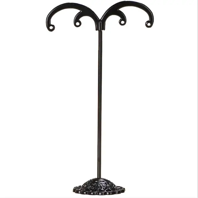 3Pcs/Lot Jewelry Display Metal Earring Holder Display White/Brown/Black/Silver Crystal Jewelry Earring Display Stand