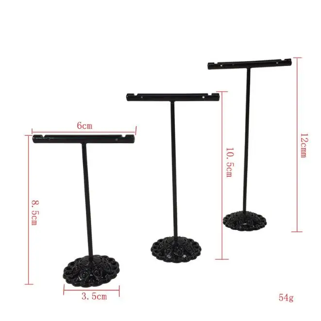 3Pcs/Lot Jewelry Display Metal Earring Holder Display White/Brown/Black/Silver Crystal Jewelry Earring Display Stand